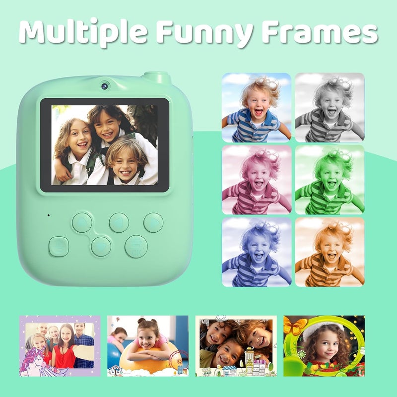 DIGITHINK Kids Instant Print Camera 2025, 32GB Memory, Dual Lens with 2.4-Inch Screen and 1080p HD, Nice Gift for Boys and Girls Ages 4-13, Ideal for Toddlers and Teenagers - Image 5